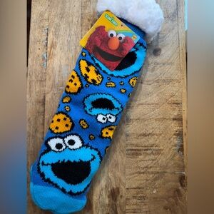 Sesame Street Cookie Monster Sherpa Socks